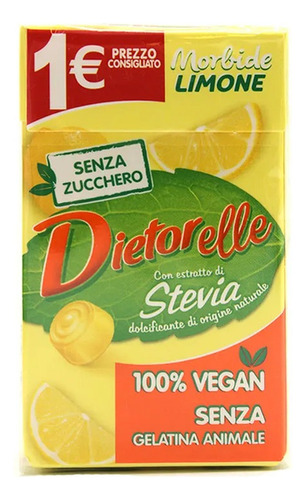 Bala De Goma Vegano Sabor Limão Sem Açúcar Dietorelle 27g