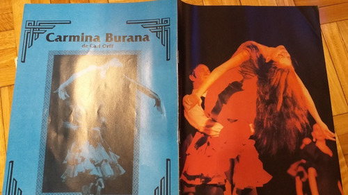 Programa Teatro Opera Carmina Burana 1992 Con Entrada 28x20