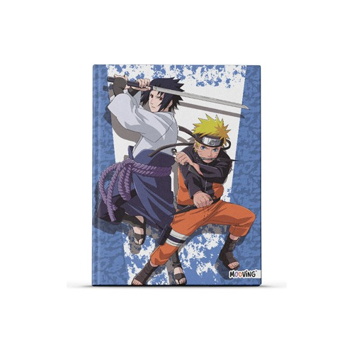 Cuaderno Mooving Naruto 16x21 Cm Cosido T/dura Rayado 48 Hjs