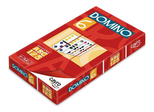 Juego De Mesa Domino Colores Doble 6 Puntos Cayro 28 Fichas