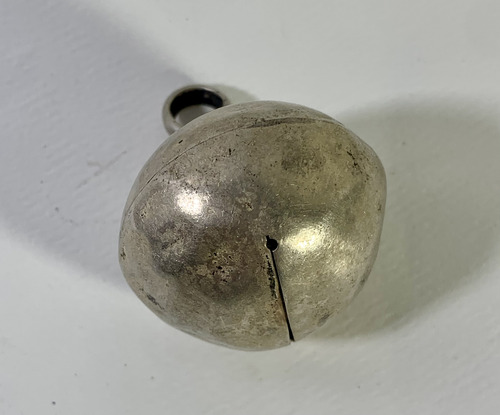 Antiguo Cascabel De Plata Niña 0.850 (Usado)