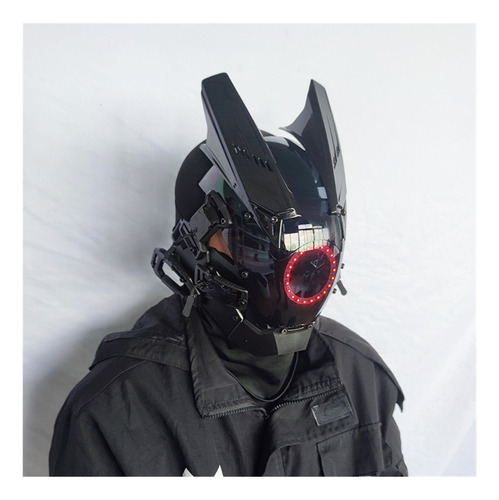 Máscara Cyberpunk, Máscara De Dj Luminosa Con Alas En Las Es