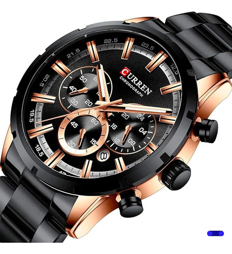 Reloj De Cuarzo Para Hombre 3atm Resistente Al Agua Curren