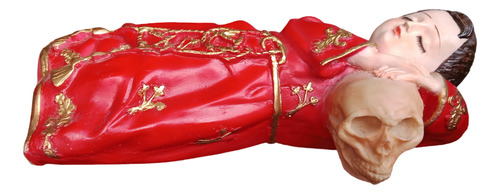 Imagen Niño De La Suerte Resina 30x8 Cm Rojo