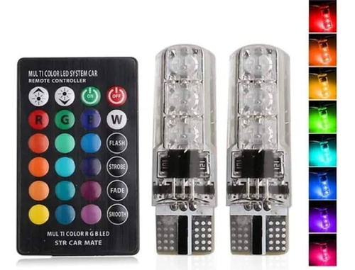 Foco De Pellizco Led Con Control Rgb