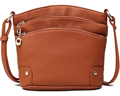 Bolso Bandolera De Piel Para Mujer