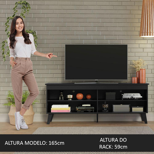 Mueble Mesa Para Tv Rack Madesa Turim Hasta 65'' Nn
