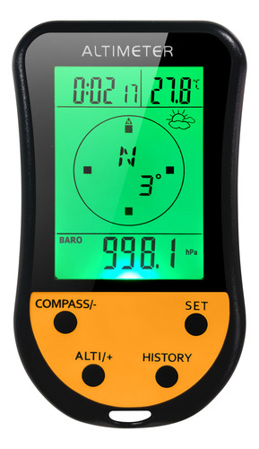 Termómetro Multifunción Altimeter Compass Para Pesca Meteoro
