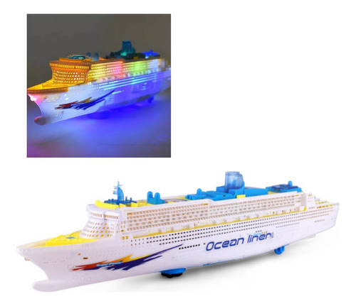 Modelo De Crucero De Juguete Con Efectos De Luz Y Música