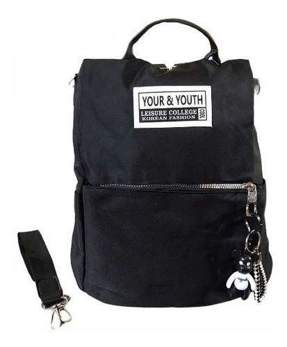 Imagem 3 de 7 de Mochila Bolsa Feminina Anti Furto: Impermeável Com Chaveiro