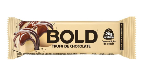 Barra Proteíca Sabor Trufa De Chocolate 60g Bold