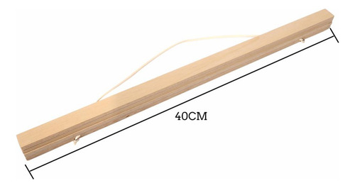 Diy Suspensión De Percha Colgando 40cm De Madera Ramin