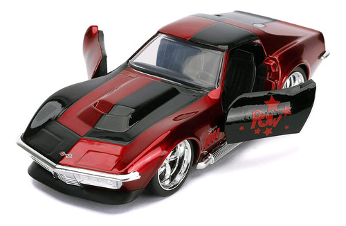 Jada Toys Dc Comics 1:32 Harley Quinn 1969 Chevy Corvette St