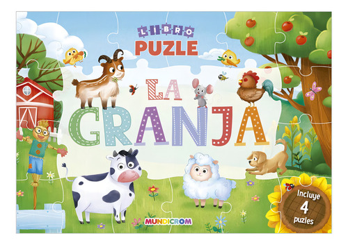 Libro Puzle La Granja, 4 Puzles: , De Libertad S.a.. , Vol. 0. Editorial Mundicrom, Tapa Dura, Edición 1 En Español, 2024