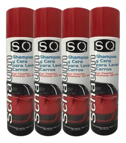 Shampoo Y Cera Para Lavar Carros Schaum Spray Sq 400cm