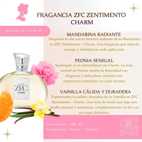 Fragancia Zfc Zentimento Charm 100 Ml