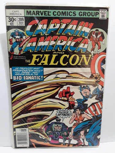 Comic Marvel Captain America & The Falcon 209 Usado Exc Est