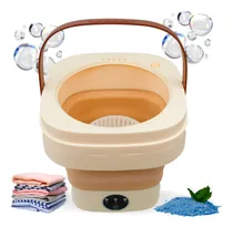 Comprar Mini Maquina De Lavar Roupas Portátil Dobrável Balde 6l