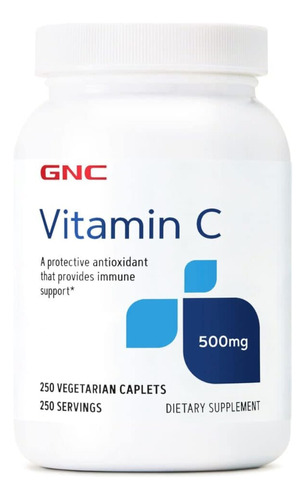 Vitamina C 500 Mg 250 Capsulas Gnc 