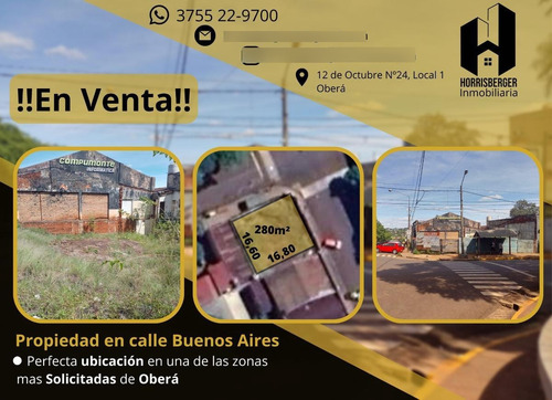 Imagen 3 de 3 de Hermoso Terreno Por Calle Buenos Aires
