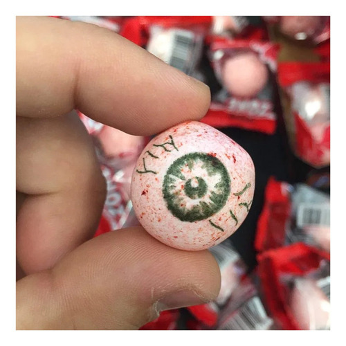 Doce Bala Chiclete Olho Halloween Terror Dia Das Bruxas
