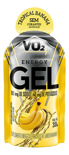 Vo2 Energy Gel Banana 10 Sachês - Integralmedica