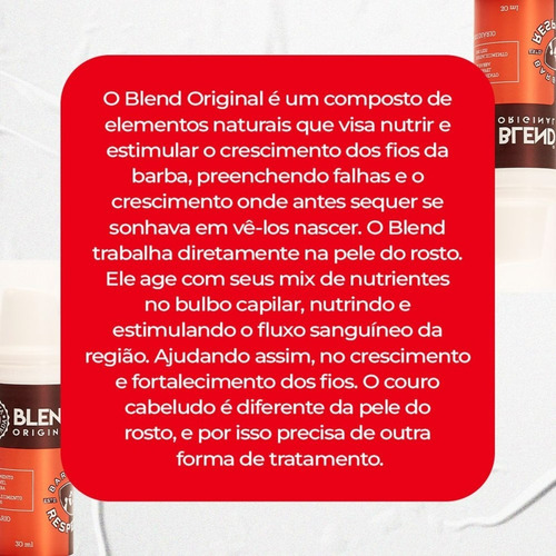 Blend Barba De Respeito Para Barba Curta Ou Crescimento 30ml