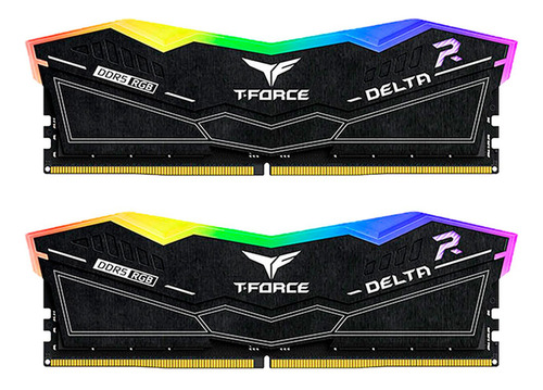 Memoria Ram Team Group Delta Rgb Negro Ddr5, 5200mhz, 32gb