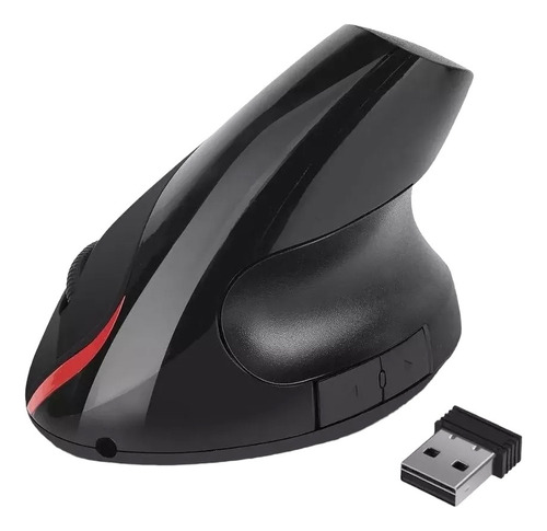 Mouse Vertical Optico Inalámbrico Portátil 6d Receptor Usb 