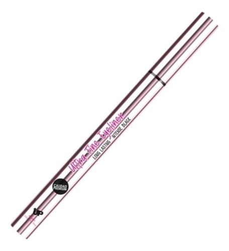 Ultra Fine Eyeliner Delineador De Ojos Negro Pink Up Mate
