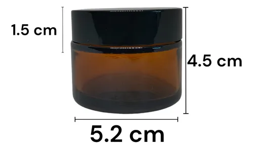 Envase De Vidrio Grande Para Crema De Lujo X 3 Und