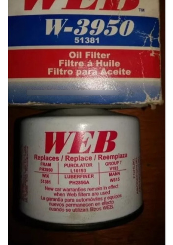 Filtro Aceite Motor Isuzu Caribe 442 2.3 2.6 Web