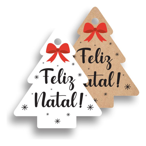 110 Tags Árvore De Feliz Natal + 120 Adesivos/envio Imediato