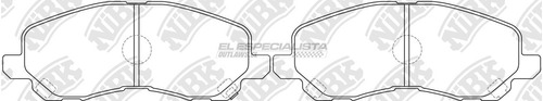 Pastillas De Freno Mitsubishi Lancer Ex 2.0 2007 Nibk Del