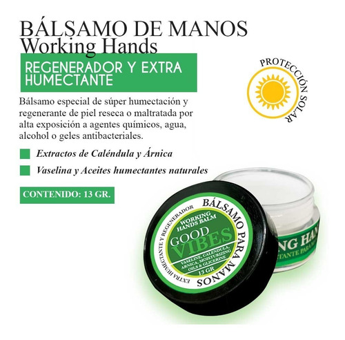 Imagen 3 de 4 de 3 Pack Bálsamo Humectante Para Manos Working Hands