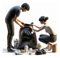 Comprar 15 Pz Bolsas Negras Basura Resistentes 90x120 Biodegradables