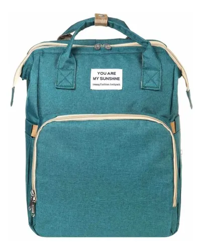 Mochila Maternal Cuna Cambiador Bolsillo Termico Impermeable Color