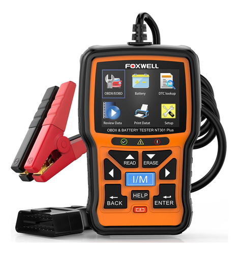 Probador De Baterías Foxwell Nt301 Plus Can Lector De Código