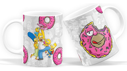 Caneca Os Simpsons Donuts