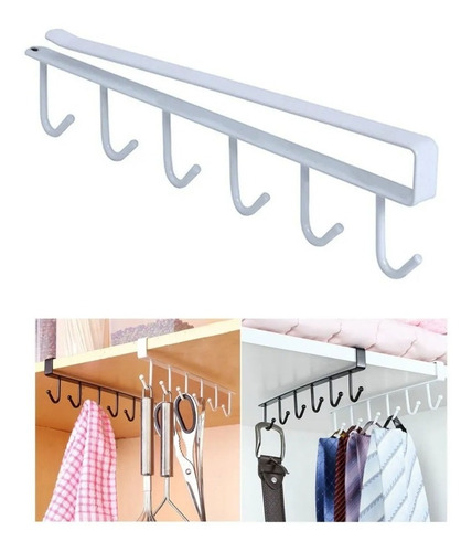 Organizador Colgante Porta Taza Alacena Perchero Metalico