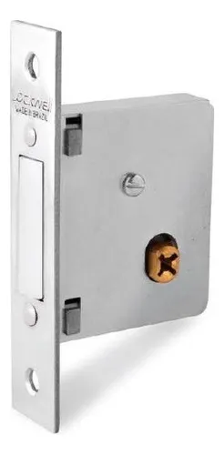 comprar Trava Tetra Lockwell 40mm 9149 Roseta Inox Escovado + Frete