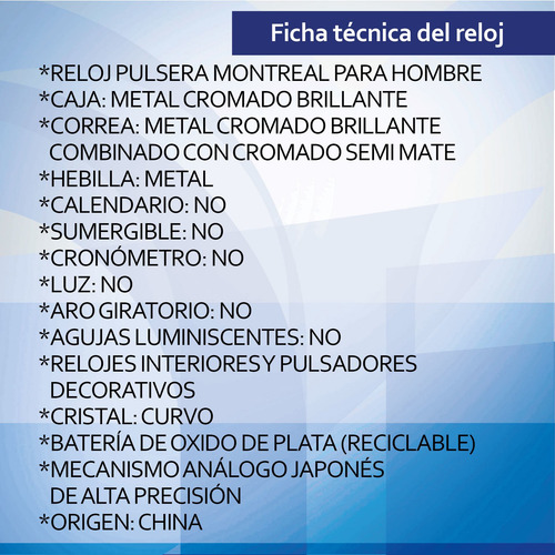 Reloj Montreal Hombre Ml834 Tienda Oficial Envío Gratis