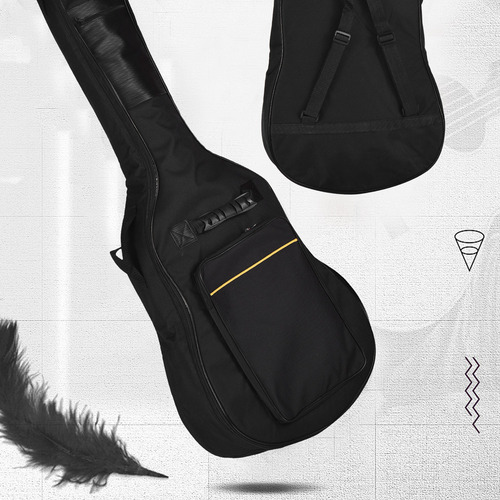 Yue Funda For Guitarra 41: Buey Grueso, Acolchada Y Con