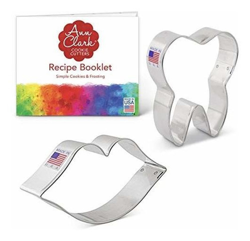 Ann Clark Cookie Cutters 2-piece Sweet Smile/dentist Cookie 