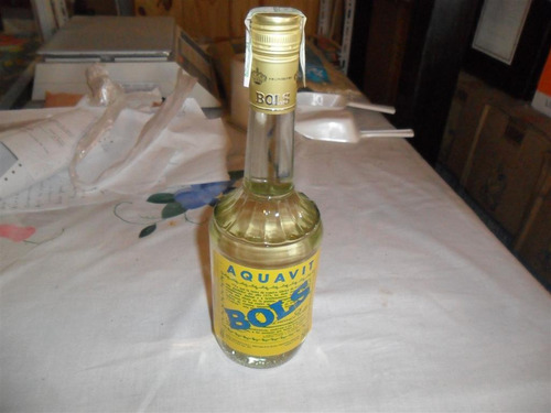 Aquavit Erven Lucas Bols Botella Etiqueta Estampilla Bebida