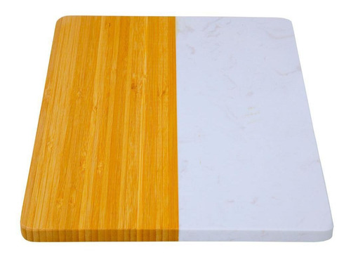 Tábua Retangular Bambu Mármore Ideal Para Servir Mimo Style