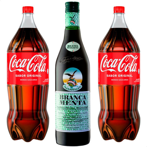 Coca Cola Original 2,25 Litros + Fernet Branca Menta 750ml