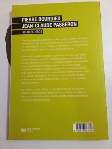 Imagen 2 de 2 de Los Herederos - Bourdieu Passeron - Siglo Xxi 2014