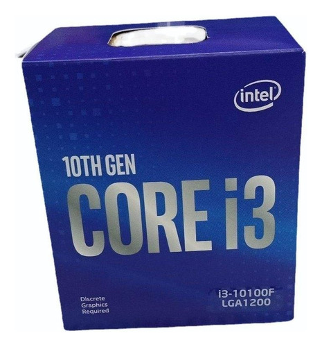 Procesador Intel Core I3 10100f Socket 1200 10ma Gen