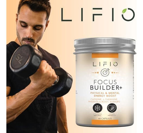 Lifio Focus Builder+ Potenciador De Energía Física Y Mental